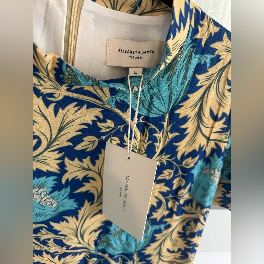 Elizabeth James The Label blue yellow maxi dress - Picture 7 of 8